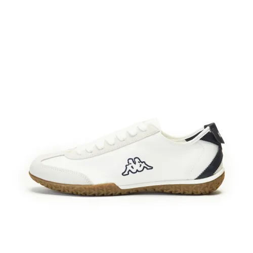 Kappa Anti Slip Wear Resistant Low Top Training Running Shoes Unisex White Black