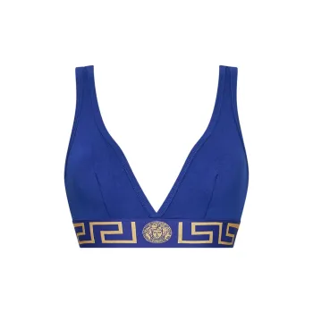 VERSACE Greca Border Bralette 'Bluette'