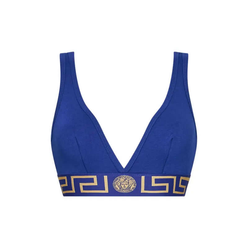 VERSACE Greca Border Bralette 'Bluette'-0