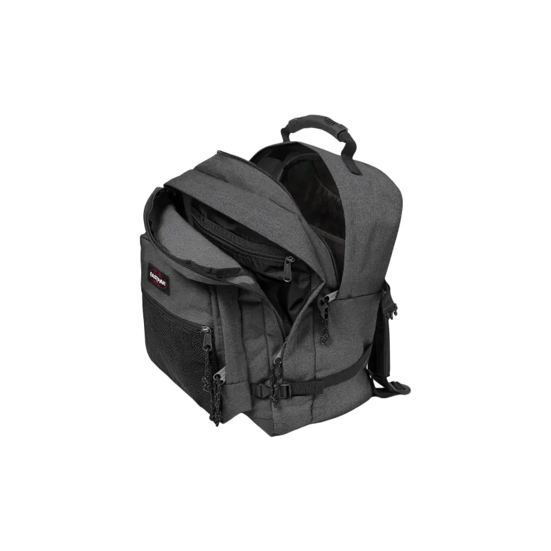 EASTPAK Nylon With Polyester Backpack Large Size Unisex Black Gray Color-4