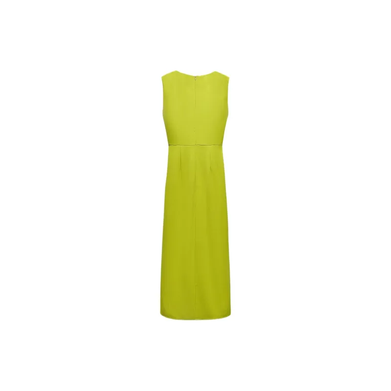 ZARA SS24 Sleeveless Dress Women's Mustard-1