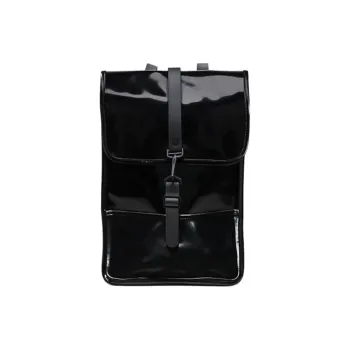 Rains Water repellent Coating Backpack Mini Unisex Bright Black