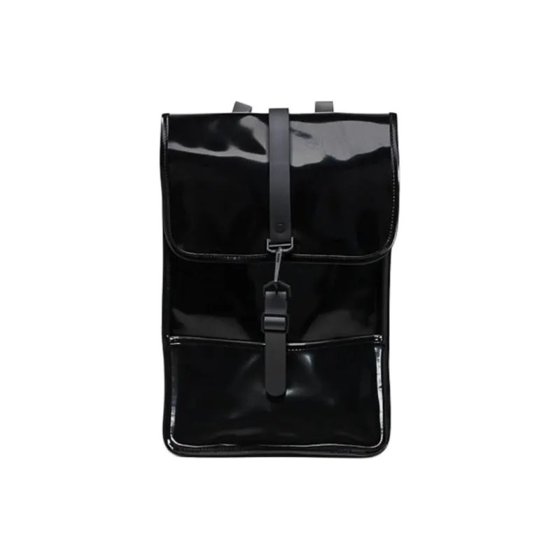 Rains Water repellent Coating Backpack Mini Unisex Bright Black-0