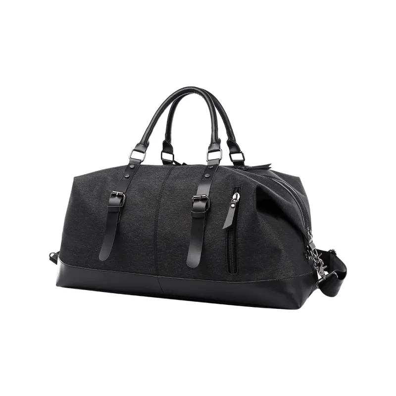 MOYYI Canvas Travel Bag 39L Men's Gray, Black-0