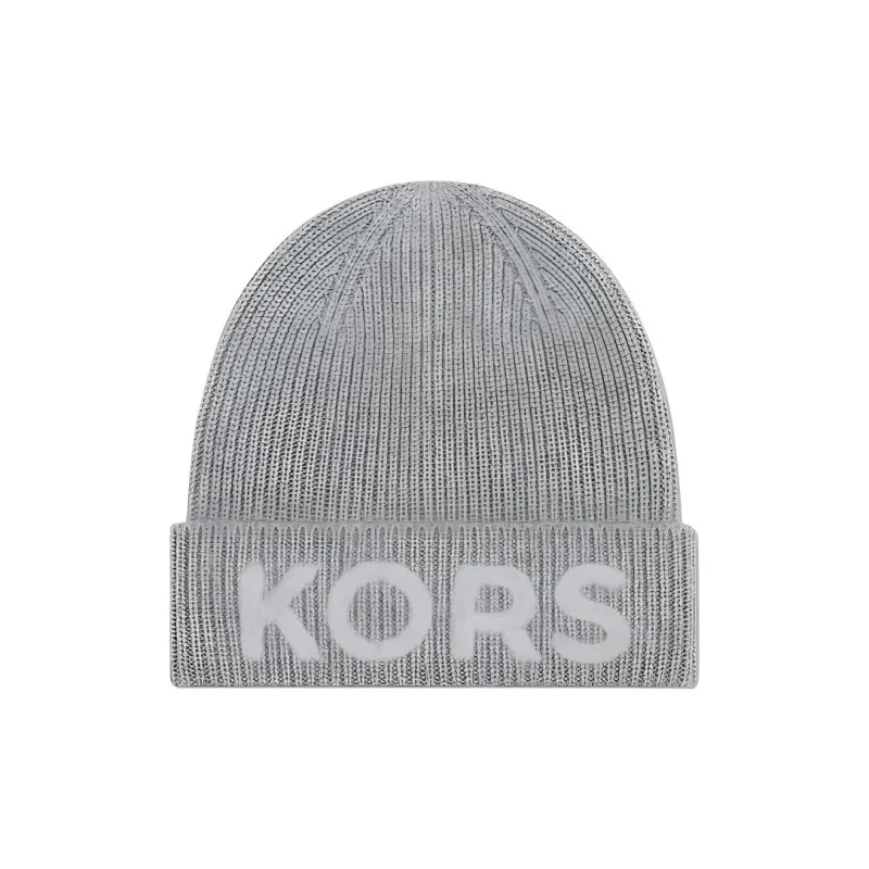 MICHAEL KORS Polyester Beanies Unisex Black/Gray-2
