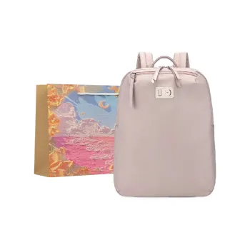 BRINCH Oxford Backpack Regular Women's Dirty Pink/Apricot Gray/Black