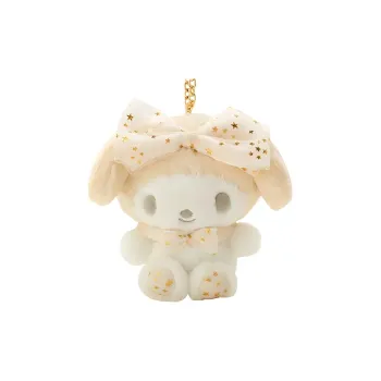 Sanrio White Winter Collection My Melody Keychain Dolls Plush Pendant 11cm Height
