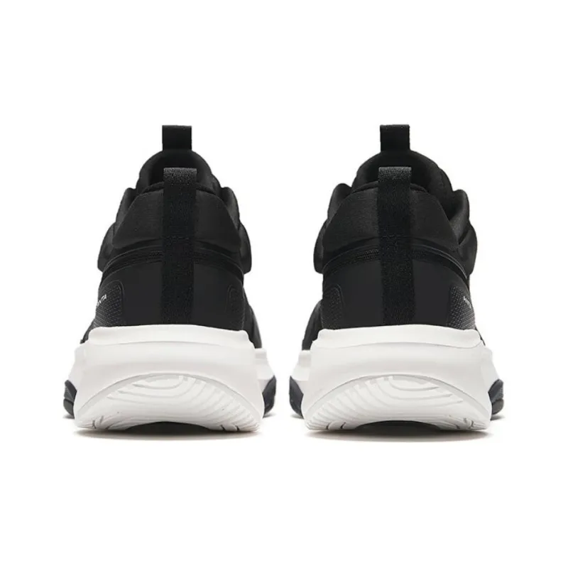 Anta Linghui Cushioning Low Top Training Shoes Men's Black White-3