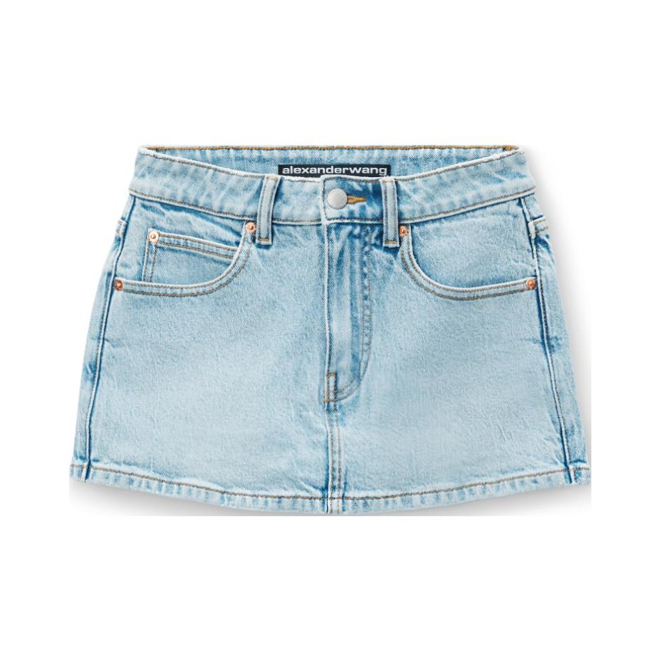Alexander Wang Mid-Waisted Denim Skort - POIZON