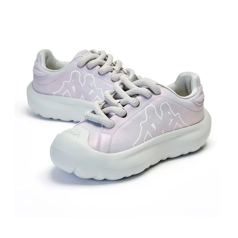 Kappa Wear resistant And Lightweight Low Top Casual Shoes Women's White Purple-4