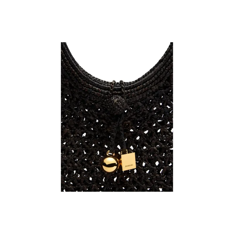 Jacquemus Le Rond Spiaggia Raffia Shoulder Bag-3