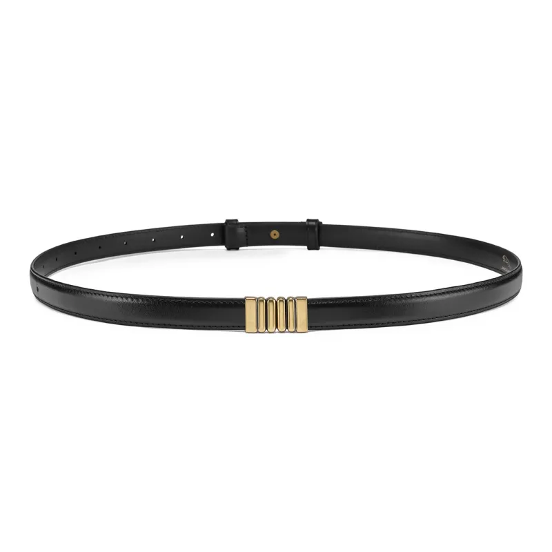 JAGUAR Genuine Leather Decoration Cow Leather Leather Belts Women's Width 1.8cm-3