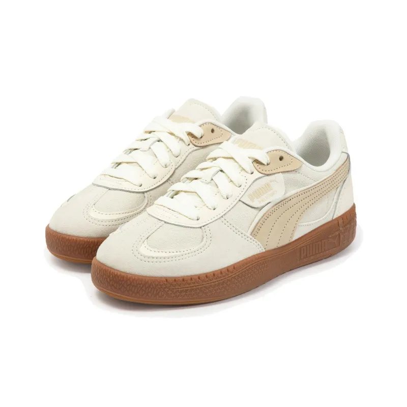 PUMA Palermo Anti Slip Wear Resistant Low Top Skateboard Shoes Unisex Ecru-2