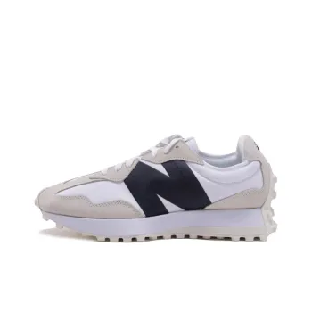 New Balance NB 327 Anti Slip Wear Resistant Low Top Casual Shoes Women's Beige White Black