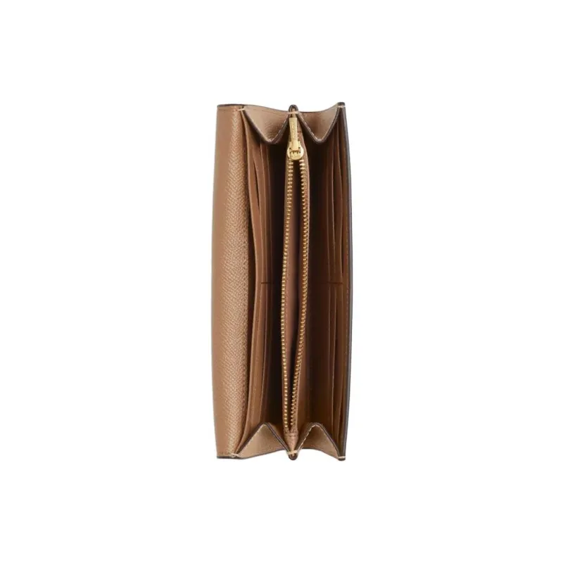 COACH Envelope Leather Wallet Trumpets Women's Brown-1