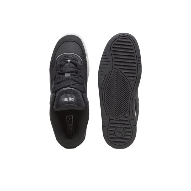 PUMA 180 Leather Anti Slip Wear Resistant Low Top Casual Shoes Unisex Black White-4
