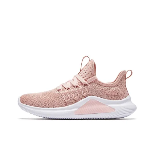 QIAODAN Running Shoes Women's Low-Top Euro Moon Pink/White