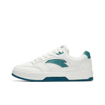 Anta BASIC Slip-Resistant Cushioning Low-Top Skateboard Shoes Men's White Green