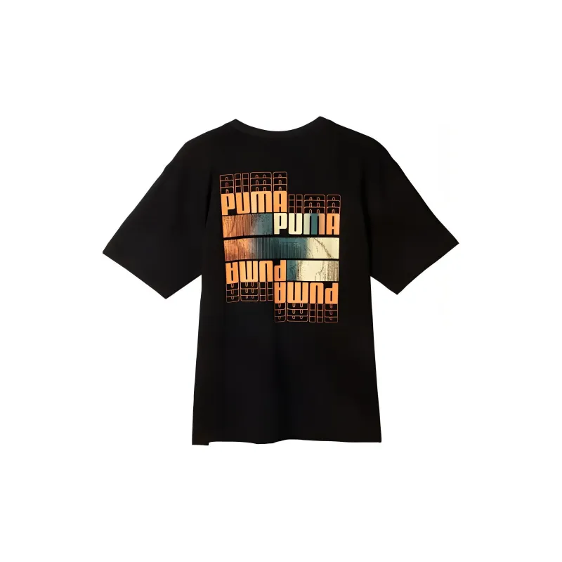 PUMA T Shirts Men Black-1