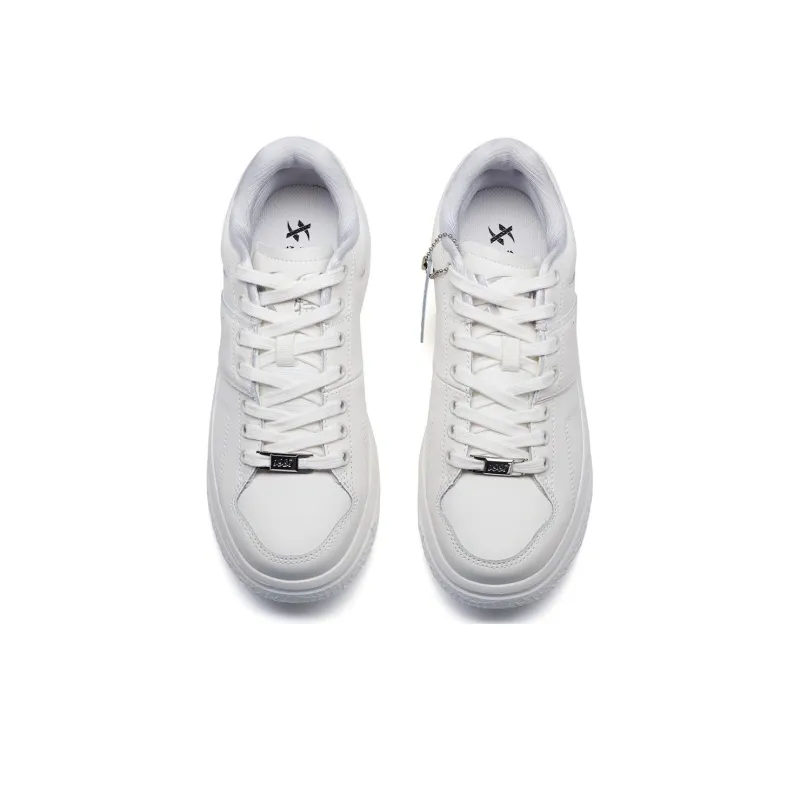 XTEP 1987 Collection Slip Resistant, Abrasion Resistant, Breathable Low Top Casual Shoes Women's Sail White-3