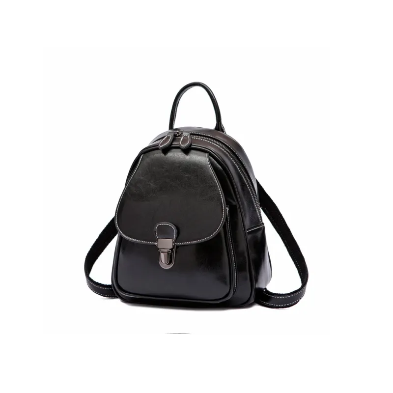 TTaG．baG Waxed Cow Leather Backpack Women's-0