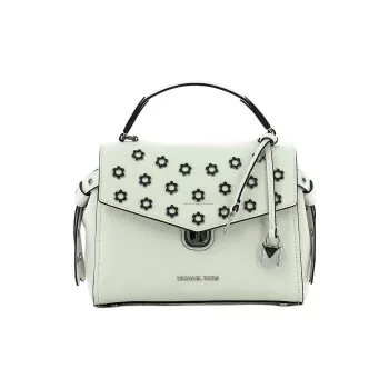 MICHAEL KORS Bristol Genuine Leather Shoulder Bag Crossbody Bag Handbag Small Size Women's White