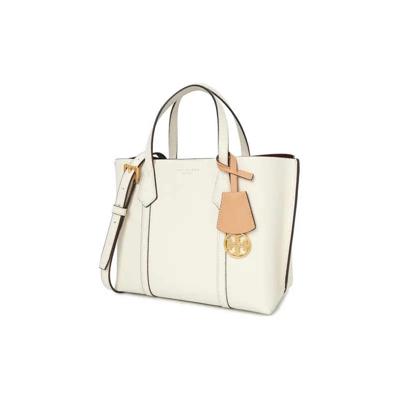 TORY BURCH Perry Triple Compartment Small Tote New Ivory-1