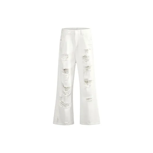 COMOWA Jeans Unisex White