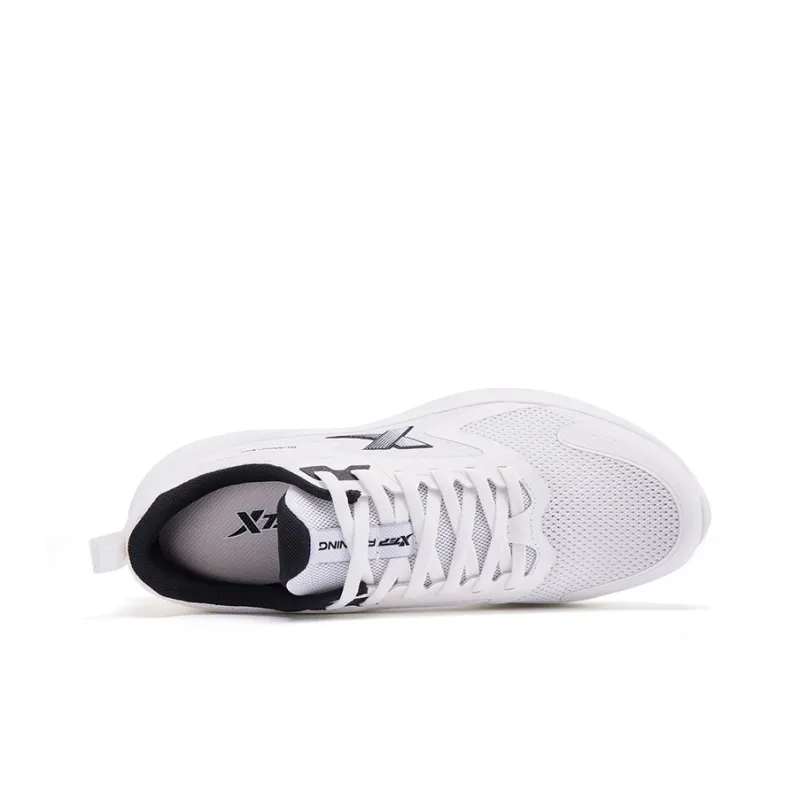 XTEP Hydrogen Wind Technology Cushioning Anti Slip Wear Resistant Breathability Low Top Running Shoes Men's Sail White-2