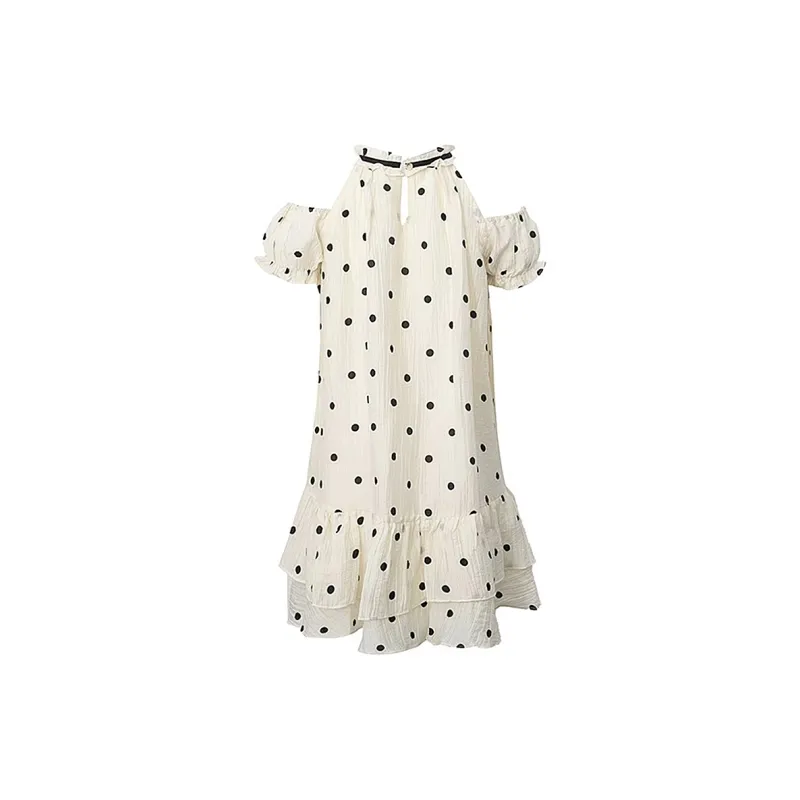 JOSR Short Sleeved Dresses Women's Polka Dot-1