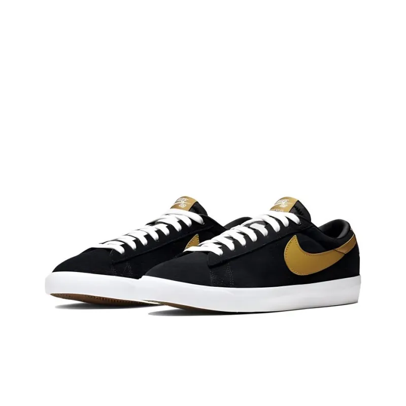 Nike Sb Blazer Low Gt Black Wheat White-2