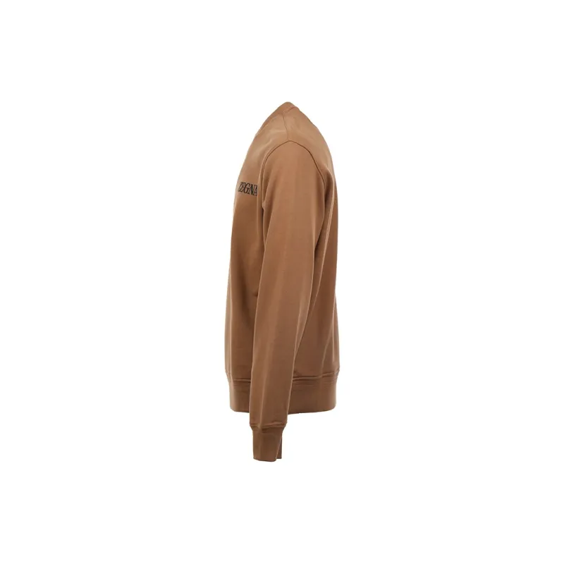 Zegna Logo embossed Cotton Sweatshirt-2