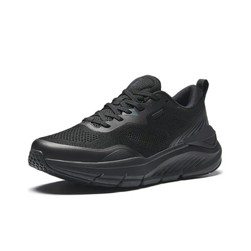 Anta Cushioning Low Top Running Shoes Men's Black-1