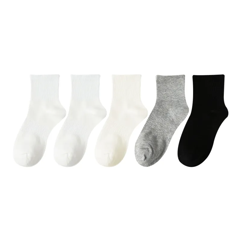 XXLLG Mid Calf Socks Unisex 5 Pack-8