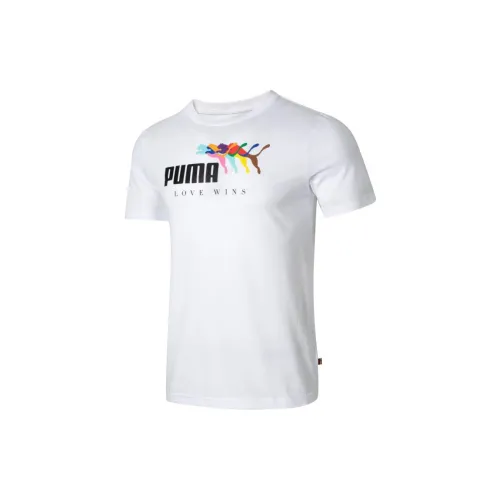 PUMA ESS+ LOVE T-Shirts Men White