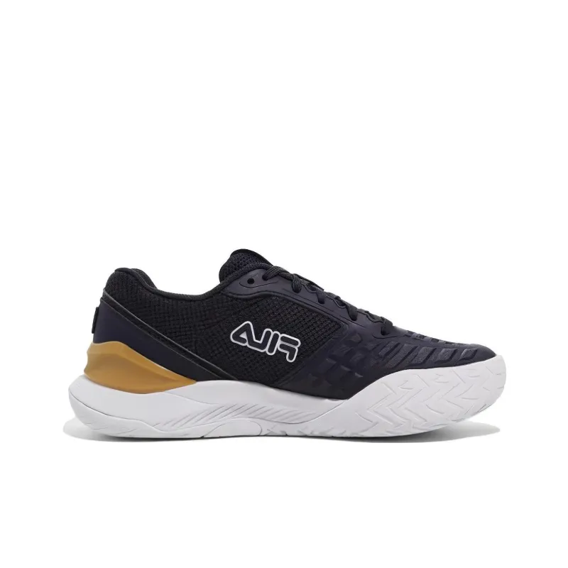 FILA Durable Breathable Low Top Tennis Shoes Unisex Black White-1