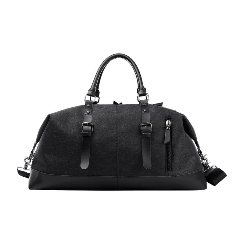 MOYYI Canvas Travel Bag 39L Men's Gray, Black-1