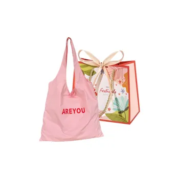 Cwatcun Canvas Bag Shoulder Bags Regular Women's Pink/Yellow