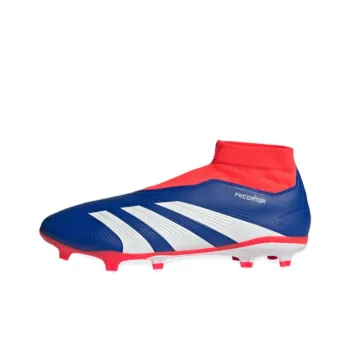 Adidas Predator League Laceless Fg Lucid Blue Cloud White Solar Red