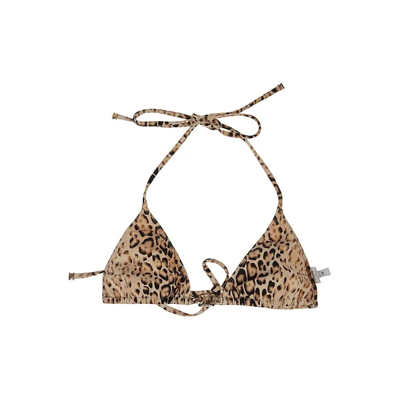 CELINE Triomphe Leopard Print Triangle Top-0