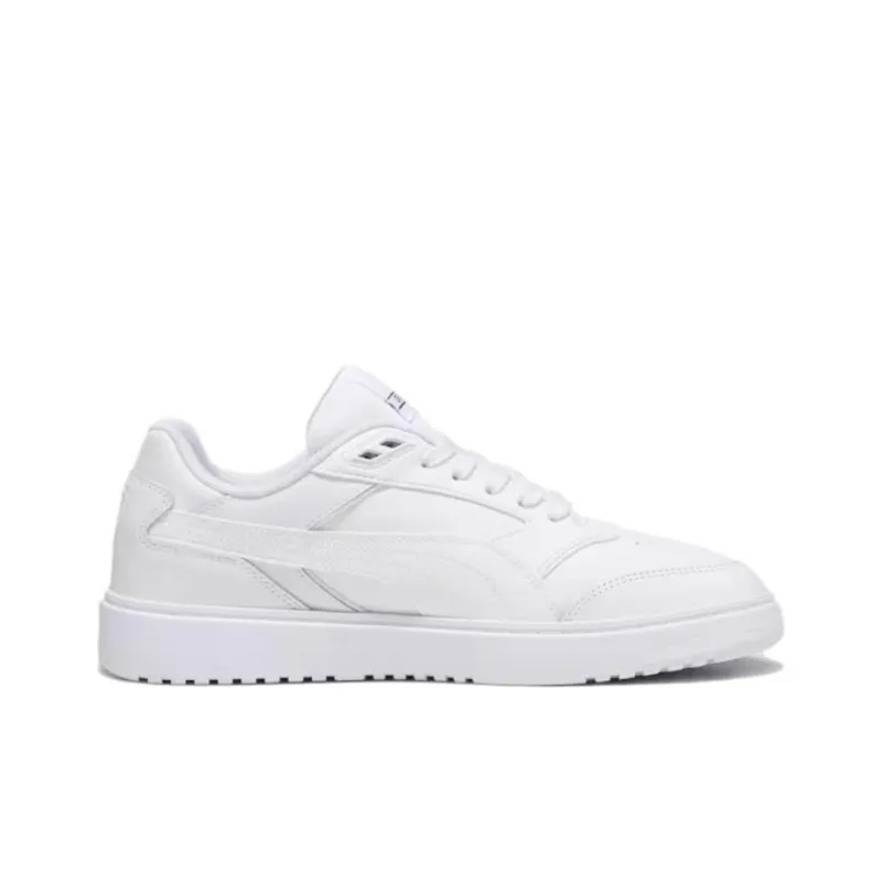 PUMA Doublecourt Anti Slip Wear Resistant Low Top Skateboard Shoes Unisex White-1