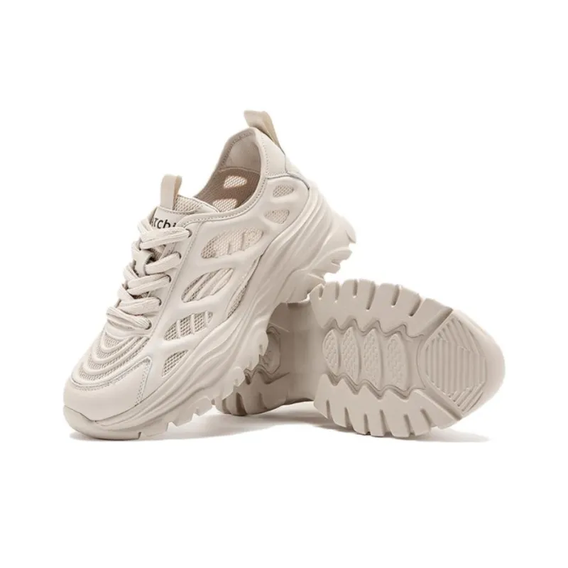 Satchi Low Top Chunky Sneakers Women's Apricot-3