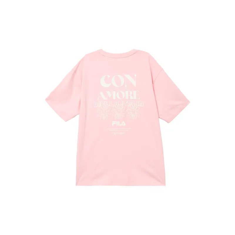 FILA SS24 T Shirt Unisex Breeze Pink-1