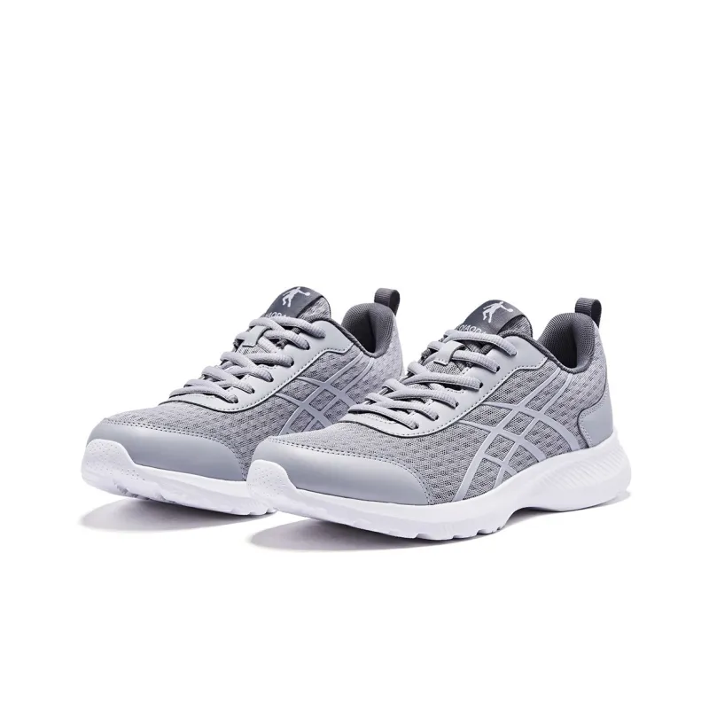QIAODAN Cushioning Wear-Resistant Low-Top Casual Running Shoes Men's Gray-2