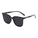 Bright Black Frame with Gray Lens