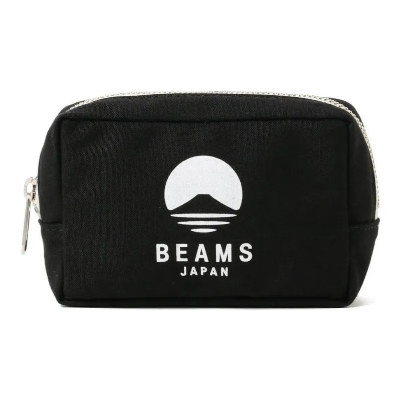 Beams Evergreen Works Collaboration Cotton Clutch Men's Black/Orange/Marine Blue-0