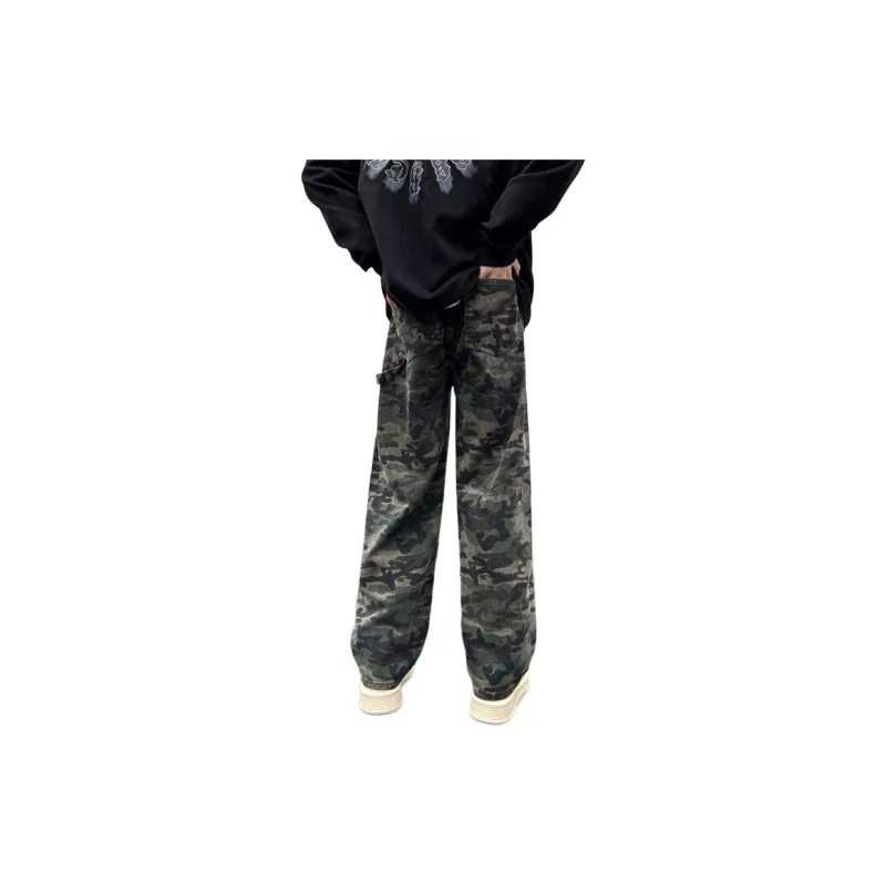 PAINT STAIN Casual Pants Unisex Fashion Camouflage Pants-25