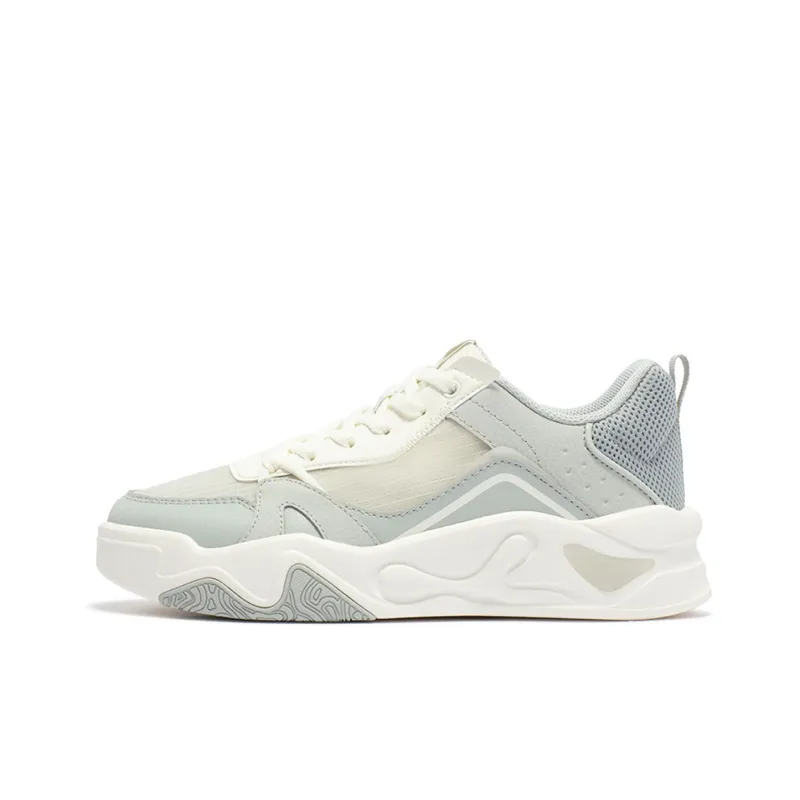 361° Cushioning Low Top Casual Shoes Women's Gray White-0