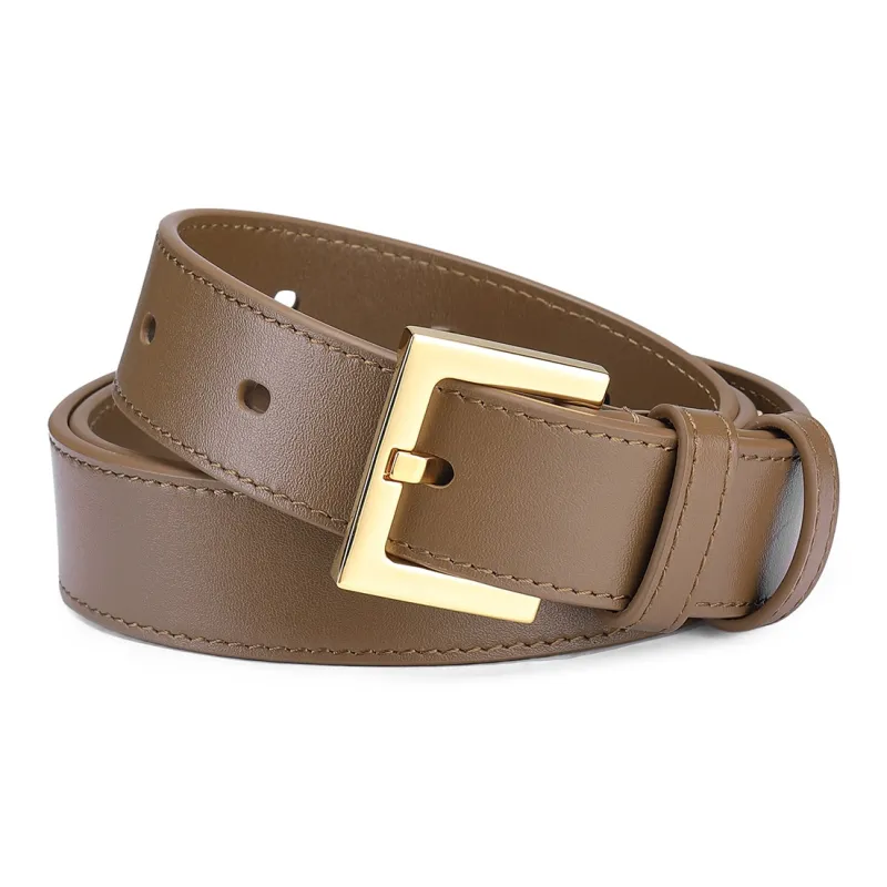 JAGUAR Elegant And Trendy Coordination Cow Leather Leather Belts Women's 2.8cm-4