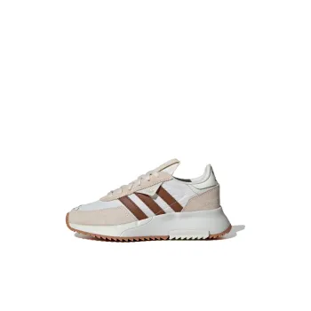 Adidas Originals Retropy F2 Anti Slip Wear Resistant Low Top Kids Lifestyle Shoes White Umber Kids'
